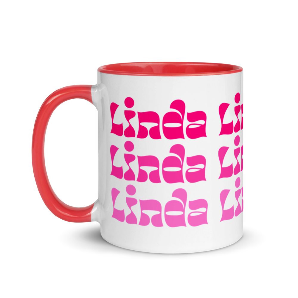 Linda Mug with Color Inside  - 2020 - DominicanGirlfriend.com - Frases Dominicanas - República Dominicana Lifestyle Graphic T-Shirts Streetwear & Accessories - New York - Bronx - Washington Heights - Miami - Florida - Boca Chica - USA - Dominican Clothing