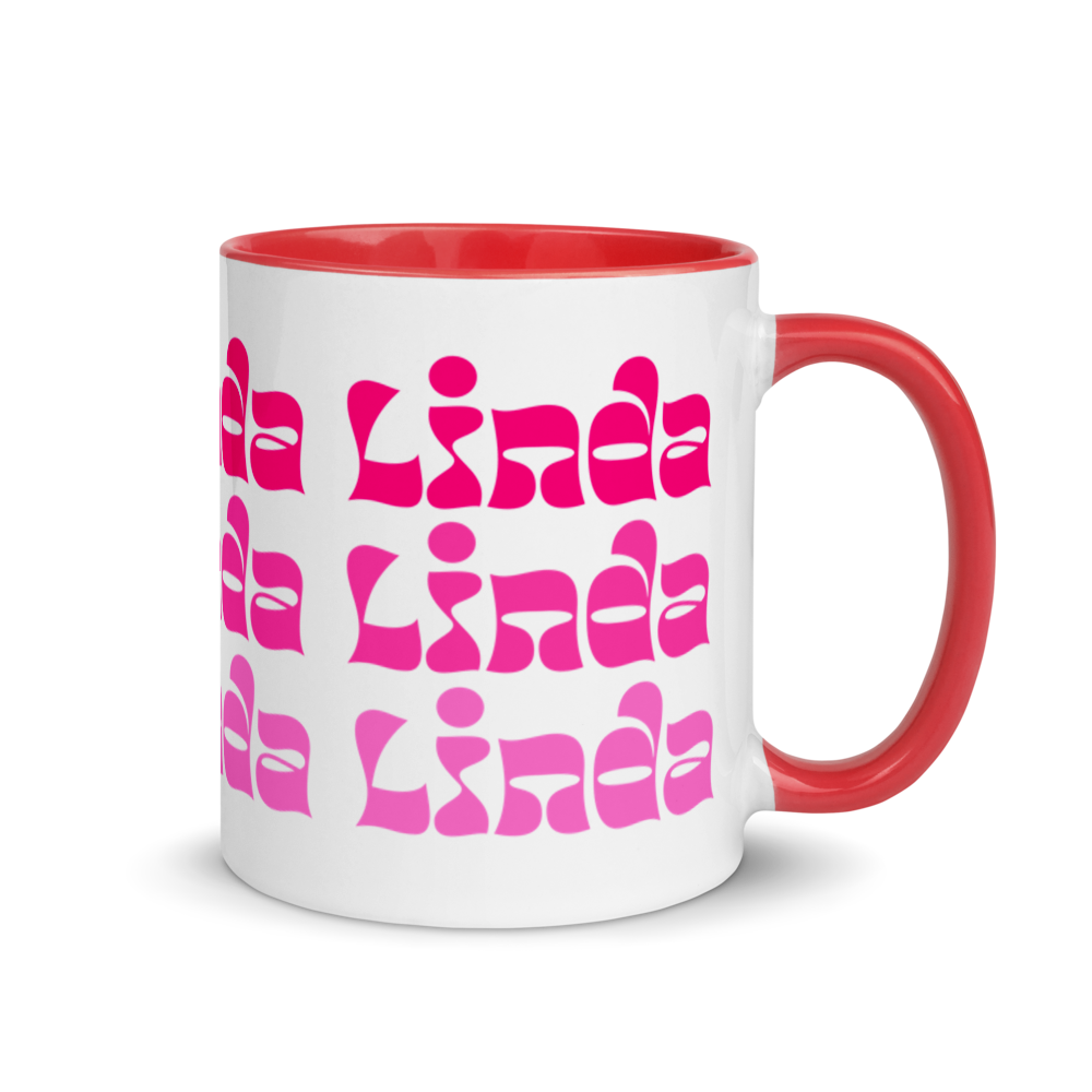 Linda Mug with Color Inside  - 2020 - DominicanGirlfriend.com - Frases Dominicanas - República Dominicana Lifestyle Graphic T-Shirts Streetwear & Accessories - New York - Bronx - Washington Heights - Miami - Florida - Boca Chica - USA - Dominican Clothing