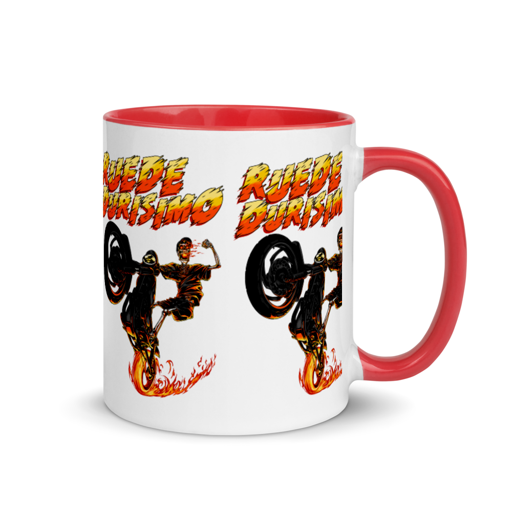 Ruede Durisimo Mug with Color Inside  - 2020 - DominicanGirlfriend.com - Frases Dominicanas - República Dominicana Lifestyle Graphic T-Shirts Streetwear & Accessories - New York - Bronx - Washington Heights - Miami - Florida - Boca Chica - USA - Dominican Clothing
