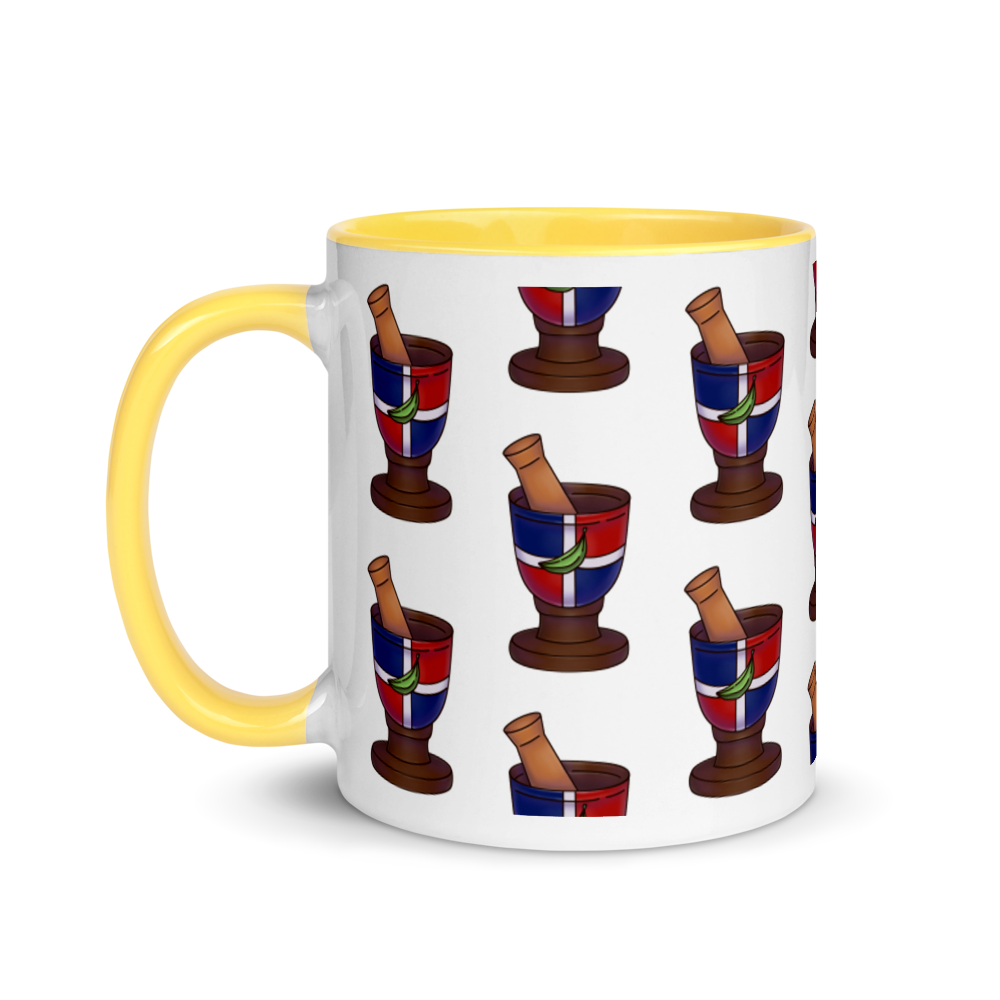 Pilon Dominicano Mug with Color Inside  - 2020 - DominicanGirlfriend.com - Frases Dominicanas - República Dominicana Lifestyle Graphic T-Shirts Streetwear & Accessories - New York - Bronx - Washington Heights - Miami - Florida - Boca Chica - USA - Dominican Clothing