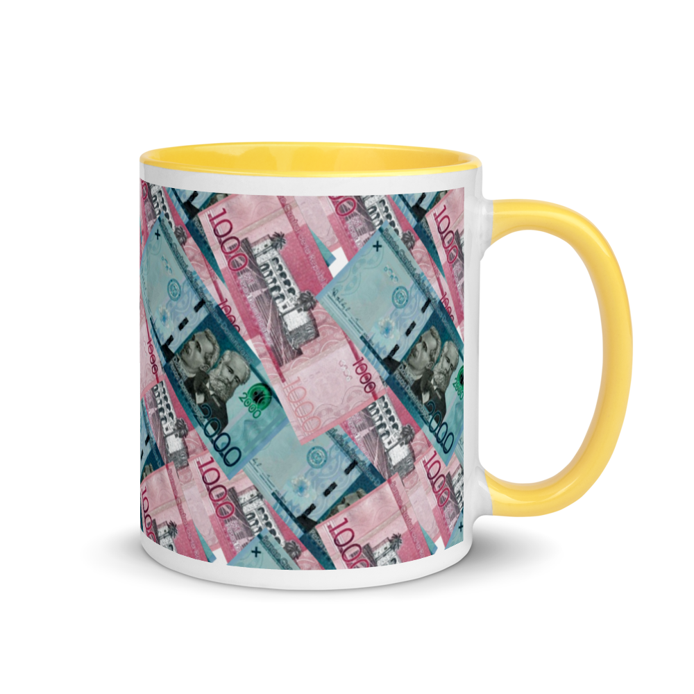 1000 y 2000 Dominican Pesos Mug with Color Inside - 2020 - DominicanGirlfriend.com - Frases Dominicanas - República Dominicana Lifestyle Graphic T-Shirts Streetwear & Accessories - New York - Bronx - Washington Heights - Miami - Florida - Boca Chica - USA - Dominican Clothing