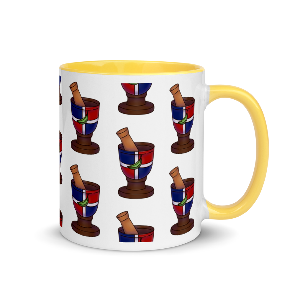 Pilon Dominicano Mug with Color Inside  - 2020 - DominicanGirlfriend.com - Frases Dominicanas - República Dominicana Lifestyle Graphic T-Shirts Streetwear & Accessories - New York - Bronx - Washington Heights - Miami - Florida - Boca Chica - USA - Dominican Clothing