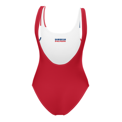 Dominican Republic Flag All-Over Collage One-Piece Swimsuit