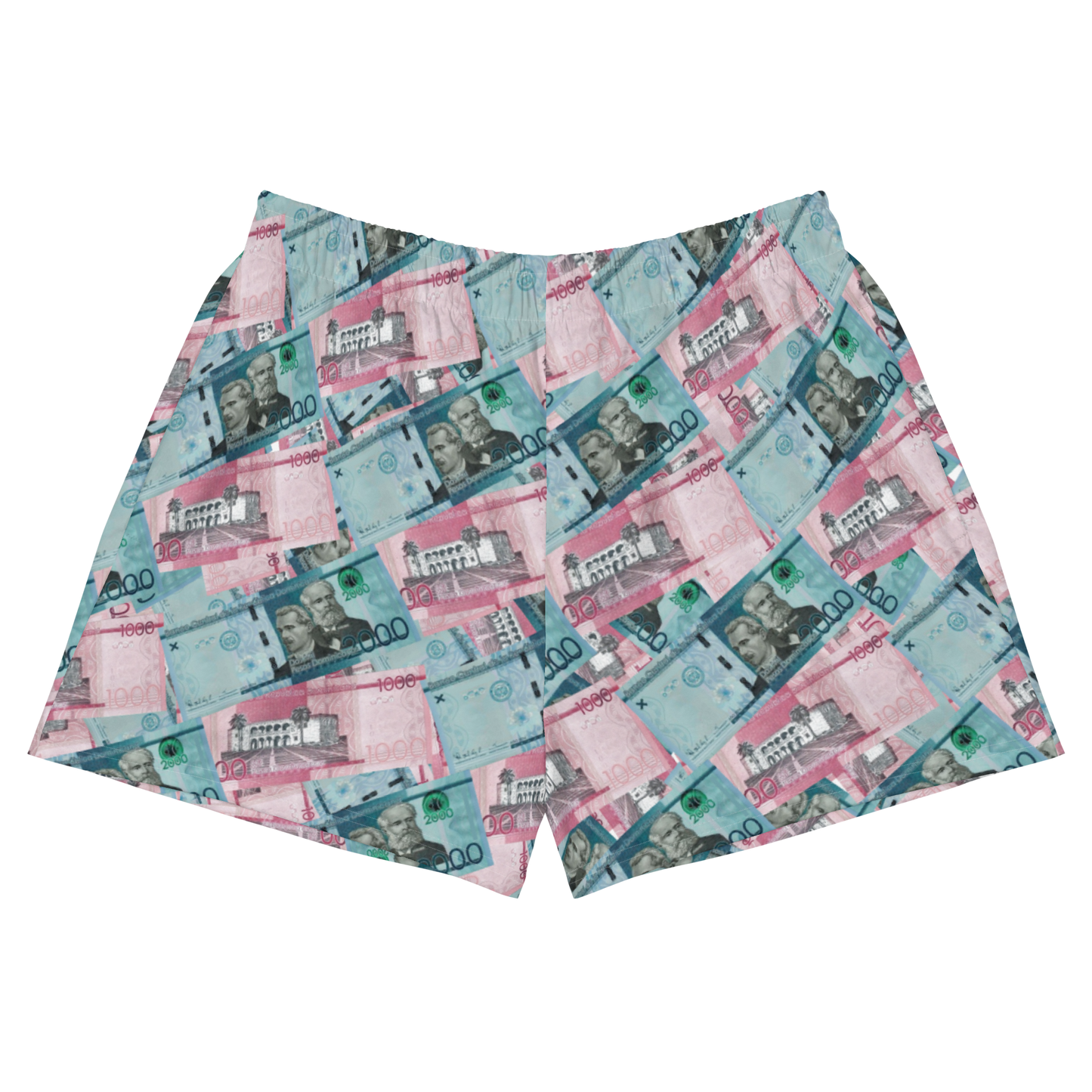 1000 y 2000 Dominican Pesos Women's Athletic Shorts Swimsuit