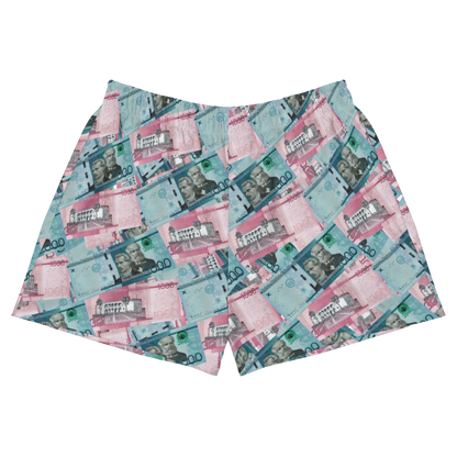 1000 y 2000 Dominican Pesos Women's Athletic Shorts Swimsuit