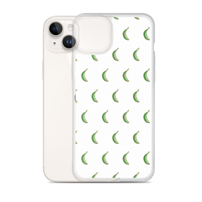 Platano All-Over Dominican iPhone Case (White)