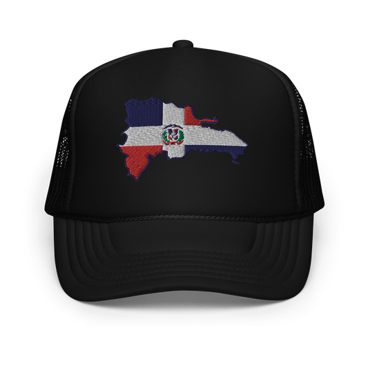 Dominican Republic Island Foam trucker hat