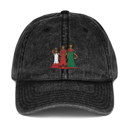 Dominican Faceless Dolls Vintage Cotton Dad Hat