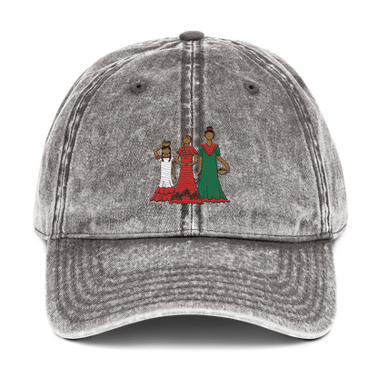 Dominican Faceless Dolls Vintage Cotton Dad Hat