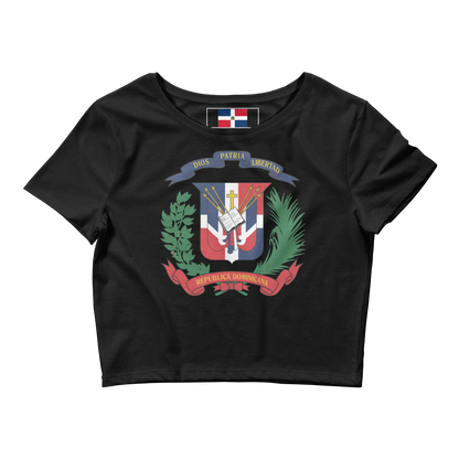 Escudo de la República Dominicana Crop Top Tee