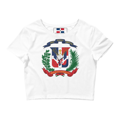 Escudo de la República Dominicana Crop Top Tee