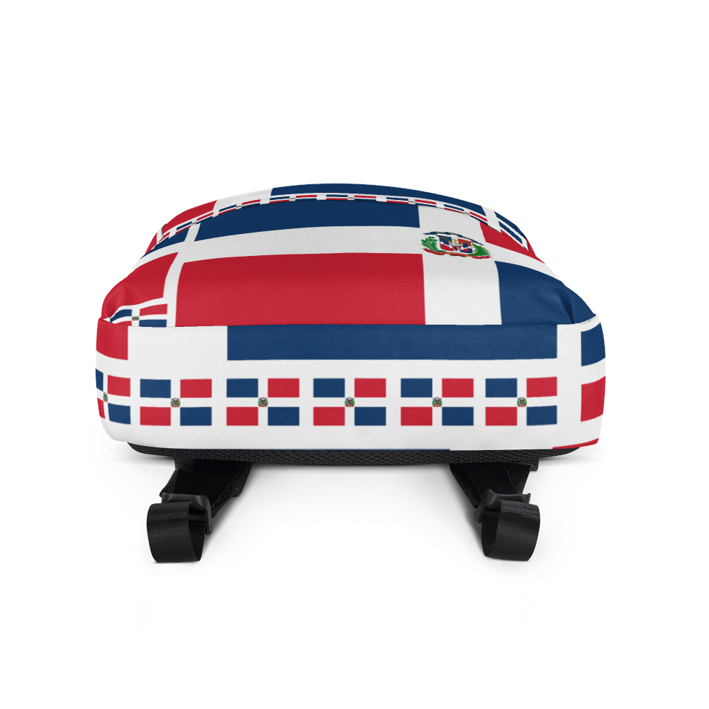 Dominican Republic Flag All-Over Collage Backpack  - 2020 - DominicanGirlfriend.com - Frases Dominicanas - República Dominicana Lifestyle Graphic T-Shirts Streetwear & Accessories - New York - Bronx - Washington Heights - Miami - Florida - Boca Chica - USA - Dominican Clothing