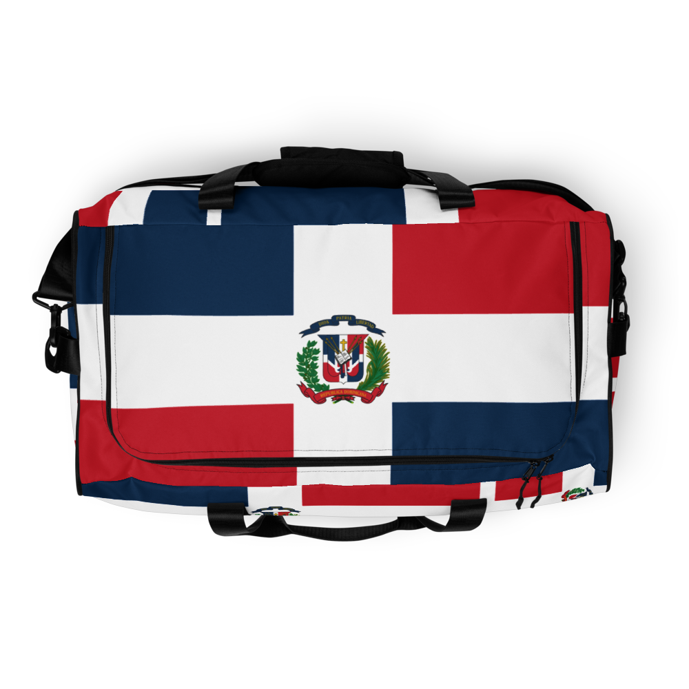 Dominican Republic Flag All-Over Collage Duffle Bag  - 2020 - DominicanGirlfriend.com - Frases Dominicanas - República Dominicana Lifestyle Graphic T-Shirts Streetwear & Accessories - New York - Bronx - Washington Heights - Miami - Florida - Boca Chica - USA - Dominican Clothing
