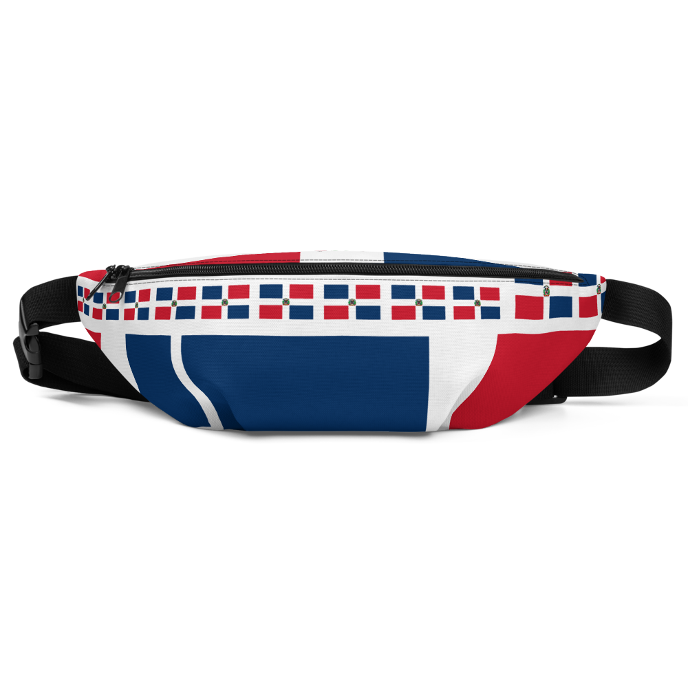 Dominican Republic Flag All-Over Collage Fanny Pack  - 2020 - DominicanGirlfriend.com - Frases Dominicanas - República Dominicana Lifestyle Graphic T-Shirts Streetwear & Accessories - New York - Bronx - Washington Heights - Miami - Florida - Boca Chica - USA - Dominican Clothing
