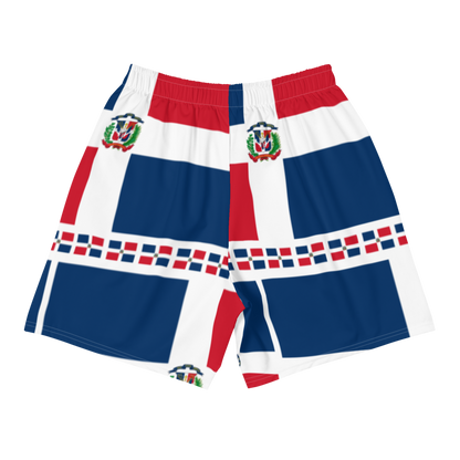 Dominican Republic Flag All-Over Collage Men's Athletic Long Shorts  - 2020 - DominicanGirlfriend.com - Frases Dominicanas - República Dominicana Lifestyle Graphic T-Shirts Streetwear & Accessories - New York - Bronx - Washington Heights - Miami - Florida - Boca Chica - USA - Dominican Clothing