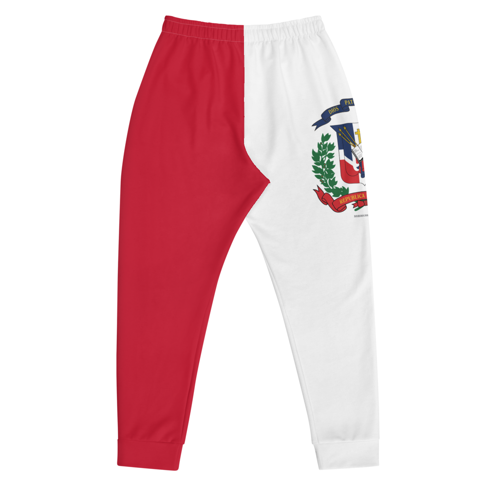 Escudo de la República Dominicana Men's Red Sweatpants Joggers  - 2020 - DominicanGirlfriend.com - Frases Dominicanas - República Dominicana Lifestyle Graphic T-Shirts Streetwear & Accessories - New York - Bronx - Washington Heights - Miami - Florida - Boca Chica - USA - Dominican Clothing