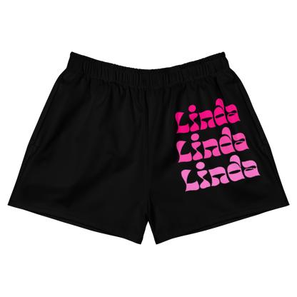 Linda Women's Athletic Shorts  - 2020 - DominicanGirlfriend.com - Frases Dominicanas - República Dominicana Lifestyle Graphic T-Shirts Streetwear & Accessories - New York - Bronx - Washington Heights - Miami - Florida - Boca Chica - USA - Dominican Clothing