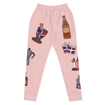 Dominican Treasures Women's Pink Joggers  - 2020 - DominicanGirlfriend.com - Frases Dominicanas - República Dominicana Lifestyle Graphic T-Shirts Streetwear & Accessories - New York - Bronx - Washington Heights - Miami - Florida - Boca Chica - USA - Dominican Clothing