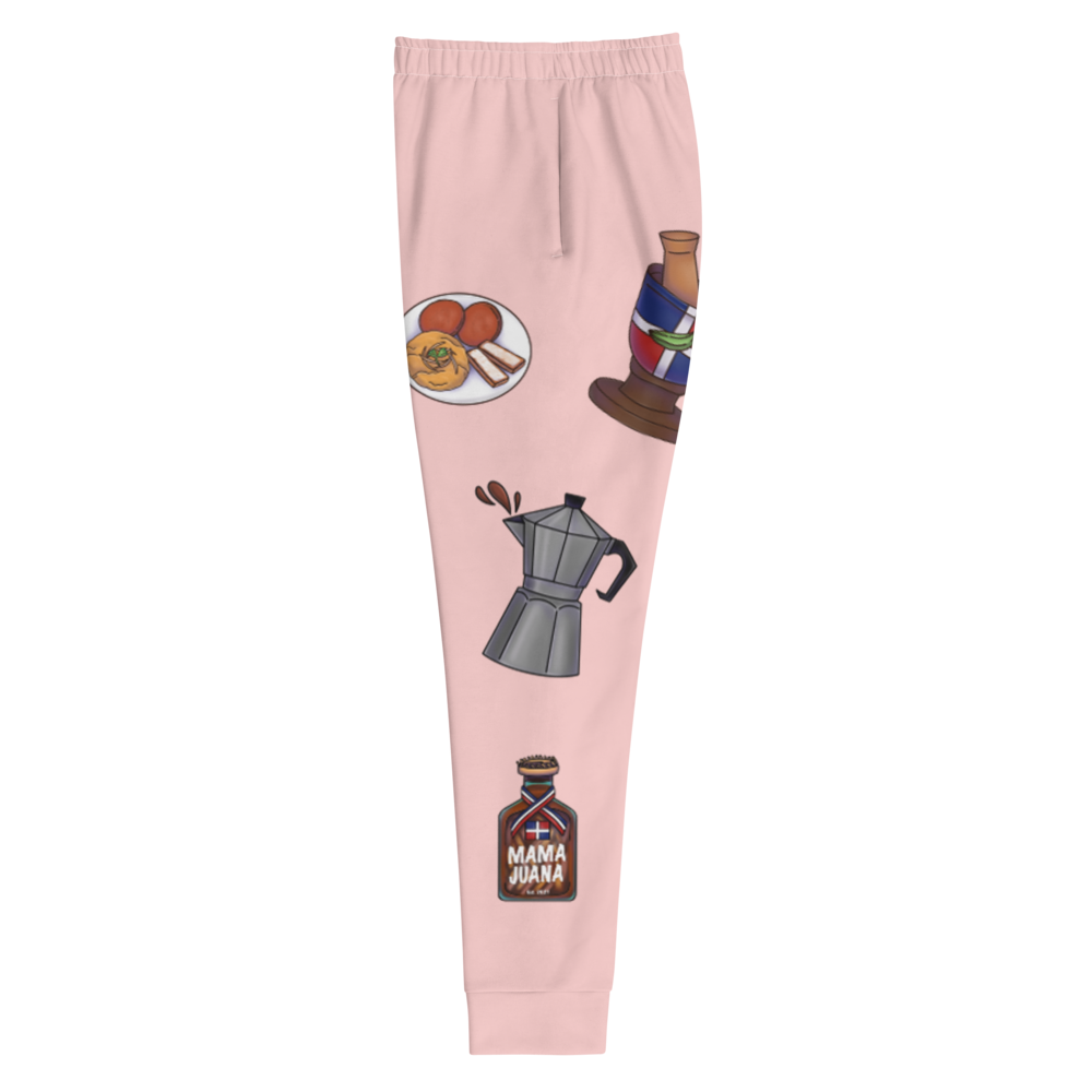 Dominican Treasures Women's Pink Joggers  - 2020 - DominicanGirlfriend.com - Frases Dominicanas - República Dominicana Lifestyle Graphic T-Shirts Streetwear & Accessories - New York - Bronx - Washington Heights - Miami - Florida - Boca Chica - USA - Dominican Clothing