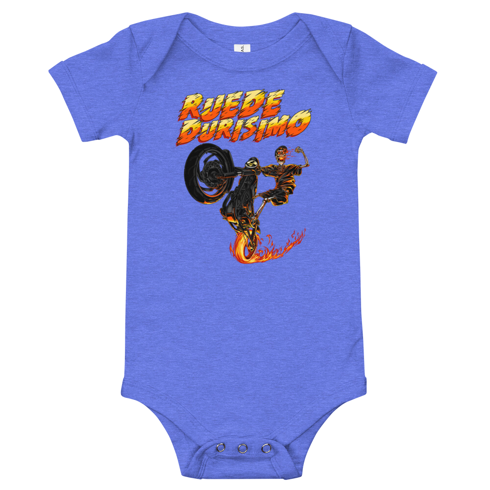 Ruede Durisimo Baby Short Sleeve One Piece  - 2020 - DominicanGirlfriend.com - Frases Dominicanas - República Dominicana Lifestyle Graphic T-Shirts Streetwear & Accessories - New York - Bronx - Washington Heights - Miami - Florida - Boca Chica - USA - Dominican Clothing