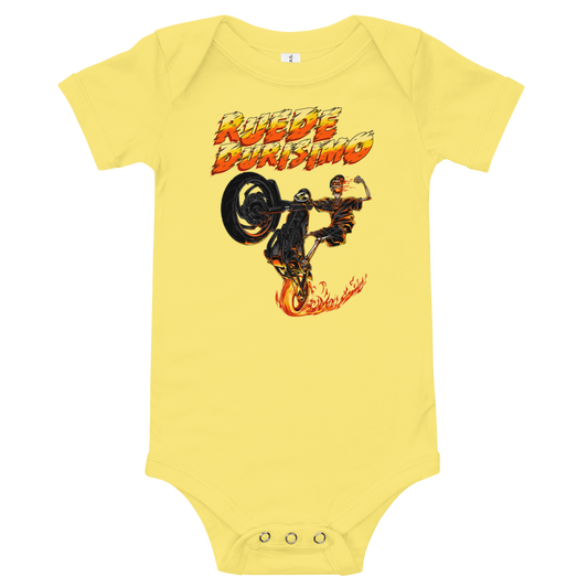 Ruede Durisimo Baby Short Sleeve One Piece  - 2020 - DominicanGirlfriend.com - Frases Dominicanas - República Dominicana Lifestyle Graphic T-Shirts Streetwear & Accessories - New York - Bronx - Washington Heights - Miami - Florida - Boca Chica - USA - Dominican Clothing