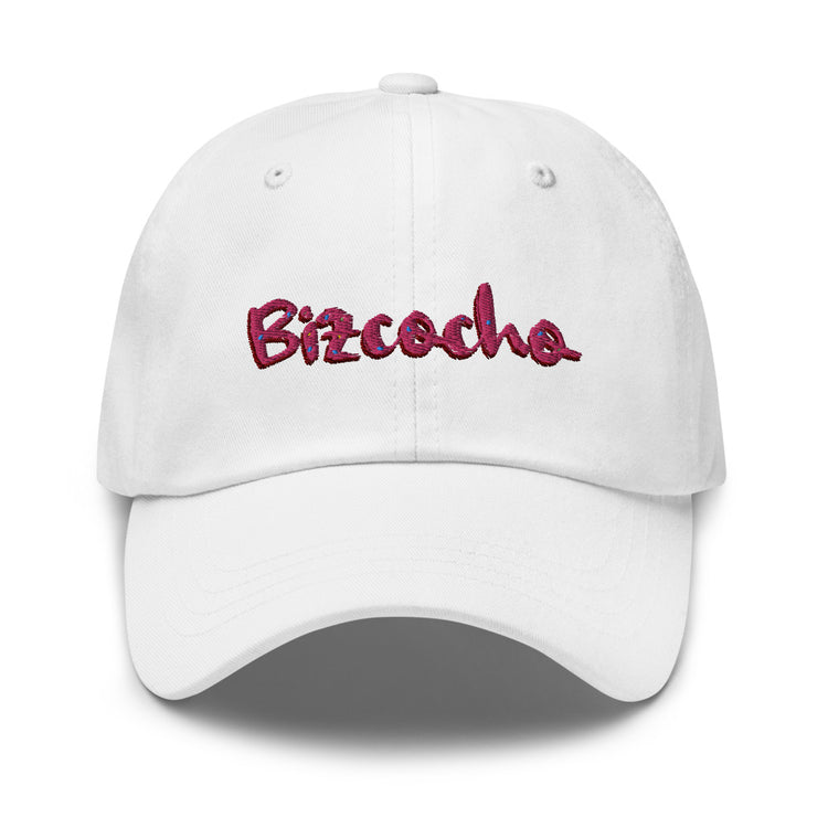 Bizcocho Dad Hat  - 2020 - DominicanGirlfriend.com - Frases Dominicanas - República Dominicana Lifestyle Graphic T-Shirts Streetwear & Accessories - New York - Bronx - Washington Heights - Miami - Florida - Boca Chica - USA - Dominican Clothing