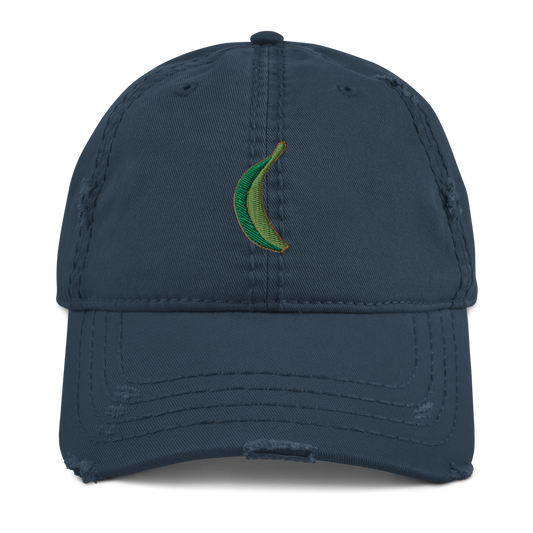 Platano Distressed Dad Hat  - 2020 - DominicanGirlfriend.com - Frases Dominicanas - República Dominicana Lifestyle Graphic T-Shirts Streetwear & Accessories - New York - Bronx - Washington Heights - Miami - Florida - Boca Chica - USA - Dominican Clothing