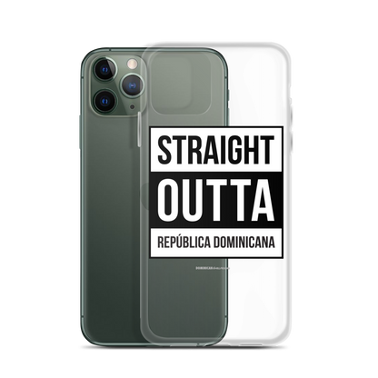 Straight Outta República Dominicana iPhone Case  - 2020 - DominicanGirlfriend.com - Frases Dominicanas - República Dominicana Lifestyle Graphic T-Shirts Streetwear & Accessories - New York - Bronx - Washington Heights - Miami - Florida - Boca Chica - USA - Dominican Clothing