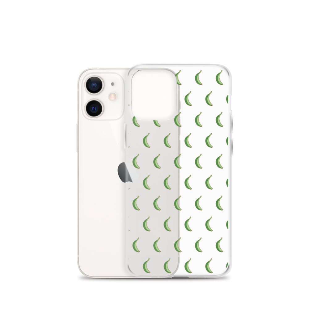 Platano All-Over iPhone Case (Transparent)  - 2020 - DominicanGirlfriend.com - Frases Dominicanas - República Dominicana Lifestyle Graphic T-Shirts Streetwear & Accessories - New York - Bronx - Washington Heights - Miami - Florida - Boca Chica - USA - Dominican Clothing