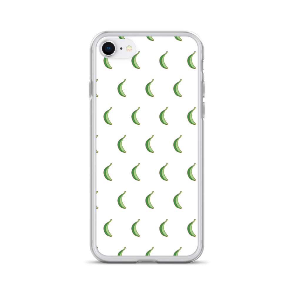 Platano All-Over iPhone Case (White)  - 2020 - DominicanGirlfriend.com - Frases Dominicanas - República Dominicana Lifestyle Graphic T-Shirts Streetwear & Accessories - New York - Bronx - Washington Heights - Miami - Florida - Boca Chica - USA - Dominican Clothing