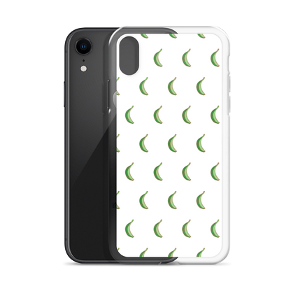 Platano All-Over iPhone Case (White)  - 2020 - DominicanGirlfriend.com - Frases Dominicanas - República Dominicana Lifestyle Graphic T-Shirts Streetwear & Accessories - New York - Bronx - Washington Heights - Miami - Florida - Boca Chica - USA - Dominican Clothing