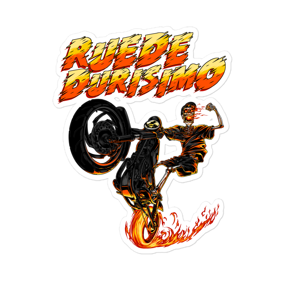 Ruede Durisimo Bubble-free Stickers  - 2020 - DominicanGirlfriend.com - Frases Dominicanas - República Dominicana Lifestyle Graphic T-Shirts Streetwear & Accessories - New York - Bronx - Washington Heights - Miami - Florida - Boca Chica - USA - Dominican Clothing