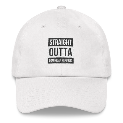 Straight Outta Dominican Republic Dad hat  - 2020 - DominicanGirlfriend.com - Frases Dominicanas - República Dominicana Lifestyle Graphic T-Shirts Streetwear & Accessories - New York - Bronx - Washington Heights - Miami - Florida - Boca Chica - USA - Dominican Clothing