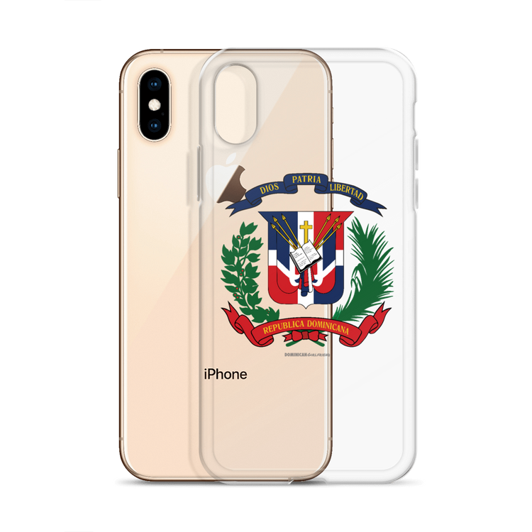 Escudo de la República Dominicana iPhone Case  - 2020 - DominicanGirlfriend.com - Frases Dominicanas - República Dominicana Lifestyle Graphic T-Shirts Streetwear & Accessories - New York - Bronx - Washington Heights - Miami - Florida - Boca Chica - USA - Dominican Clothing