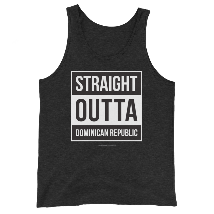 Straight Outta Dominican Republic Tank Top  - 2020 - DominicanGirlfriend.com - Frases Dominicanas - República Dominicana Lifestyle Graphic T-Shirts Streetwear & Accessories - New York - Bronx - Washington Heights - Miami - Florida - Boca Chica - USA - Dominican Clothing