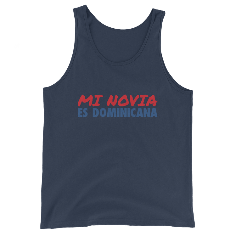Mi Novia Es Dominicana Tank Top  - 2020 - DominicanGirlfriend.com - Frases Dominicanas - República Dominicana Lifestyle Graphic T-Shirts Streetwear & Accessories - New York - Bronx - Washington Heights - Miami - Florida - Boca Chica - USA - Dominican Clothing
