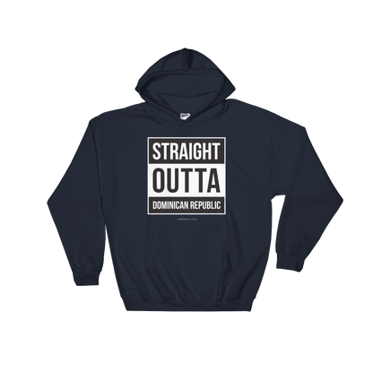 Straight Outta Dominican Republic Unisex Hoodie  - 2020 - DominicanGirlfriend.com - Frases Dominicanas - República Dominicana Lifestyle Graphic T-Shirts Streetwear & Accessories - New York - Bronx - Washington Heights - Miami - Florida - Boca Chica - USA - Dominican Clothing