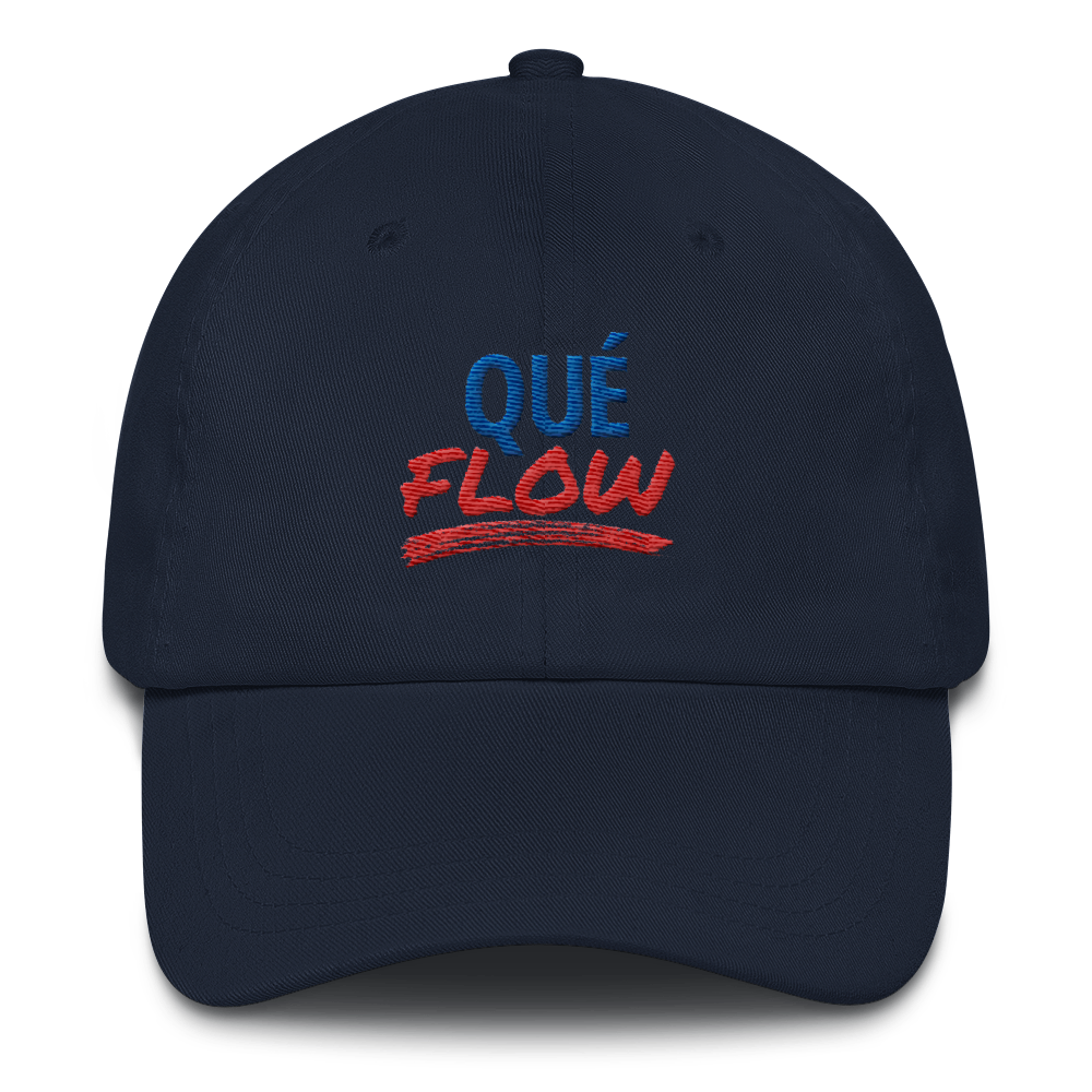 Que Flow Dad Hat  - 2020 - DominicanGirlfriend.com - Frases Dominicanas - República Dominicana Lifestyle Graphic T-Shirts Streetwear & Accessories - New York - Bronx - Washington Heights - Miami - Florida - Boca Chica - USA - Dominican Clothing