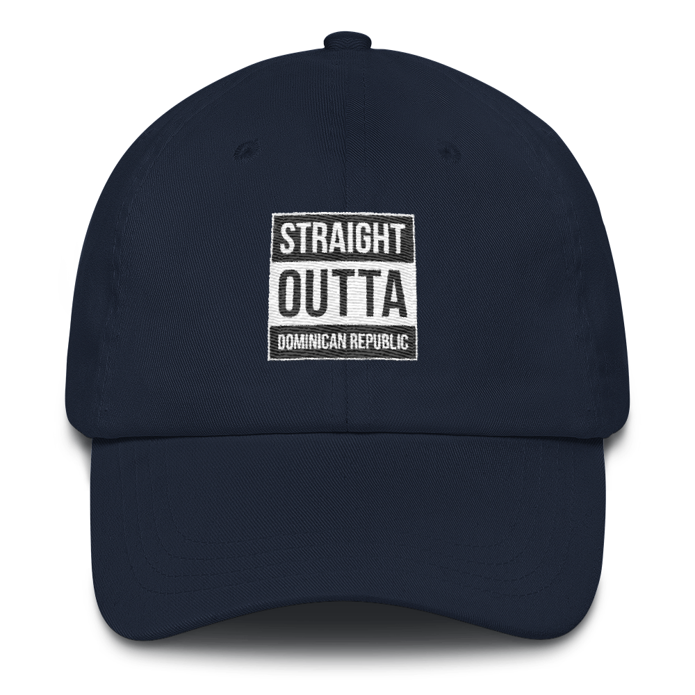 Straight Outta Dominican Republic Dad hat  - 2020 - DominicanGirlfriend.com - Frases Dominicanas - República Dominicana Lifestyle Graphic T-Shirts Streetwear & Accessories - New York - Bronx - Washington Heights - Miami - Florida - Boca Chica - USA - Dominican Clothing