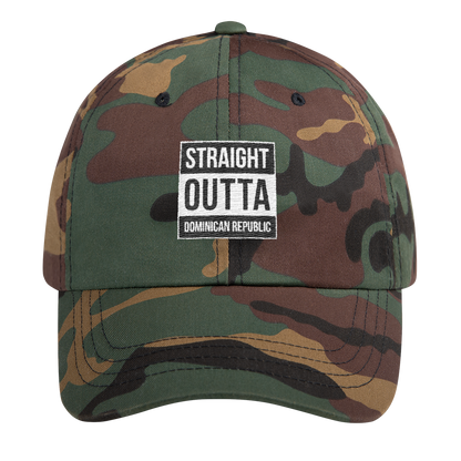 Straight Outta Dominican Republic Dad hat  - 2020 - DominicanGirlfriend.com - Frases Dominicanas - República Dominicana Lifestyle Graphic T-Shirts Streetwear & Accessories - New York - Bronx - Washington Heights - Miami - Florida - Boca Chica - USA - Dominican Clothing