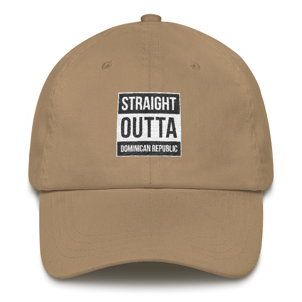 Straight Outta Dominican Republic Dad hat  - 2020 - DominicanGirlfriend.com - Frases Dominicanas - República Dominicana Lifestyle Graphic T-Shirts Streetwear & Accessories - New York - Bronx - Washington Heights - Miami - Florida - Boca Chica - USA - Dominican Clothing