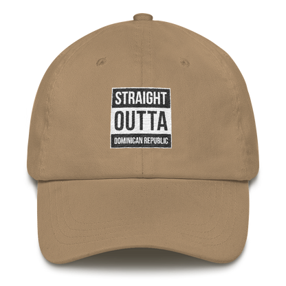 Straight Outta Dominican Republic Dad hat  - 2020 - DominicanGirlfriend.com - Frases Dominicanas - República Dominicana Lifestyle Graphic T-Shirts Streetwear & Accessories - New York - Bronx - Washington Heights - Miami - Florida - Boca Chica - USA - Dominican Clothing