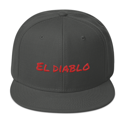 El Diablo Snapback Hat  - 2020 - DominicanGirlfriend.com - Frases Dominicanas - República Dominicana Lifestyle Graphic T-Shirts Streetwear & Accessories - New York - Bronx - Washington Heights - Miami - Florida - Boca Chica - USA - Dominican Clothing