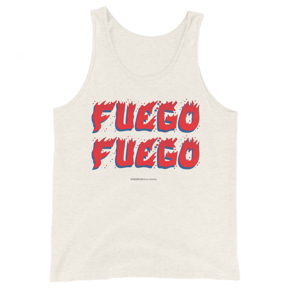 Fuego Tank Top  - 2020 - DominicanGirlfriend.com - Frases Dominicanas - República Dominicana Lifestyle Graphic T-Shirts Streetwear & Accessories - New York - Bronx - Washington Heights - Miami - Florida - Boca Chica - USA - Dominican Clothing
