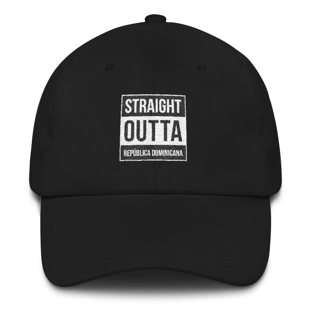 Straight Outta República Dominicana Dad hat  - 2020 - DominicanGirlfriend.com - Frases Dominicanas - República Dominicana Lifestyle Graphic T-Shirts Streetwear & Accessories - New York - Bronx - Washington Heights - Miami - Florida - Boca Chica - USA - Dominican Clothing