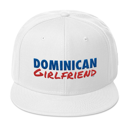 Dominican Girlfriend Snapback Hat  - 2020 - DominicanGirlfriend.com - Frases Dominicanas - República Dominicana Lifestyle Graphic T-Shirts Streetwear & Accessories - New York - Bronx - Washington Heights - Miami - Florida - Boca Chica - USA - Dominican Clothing