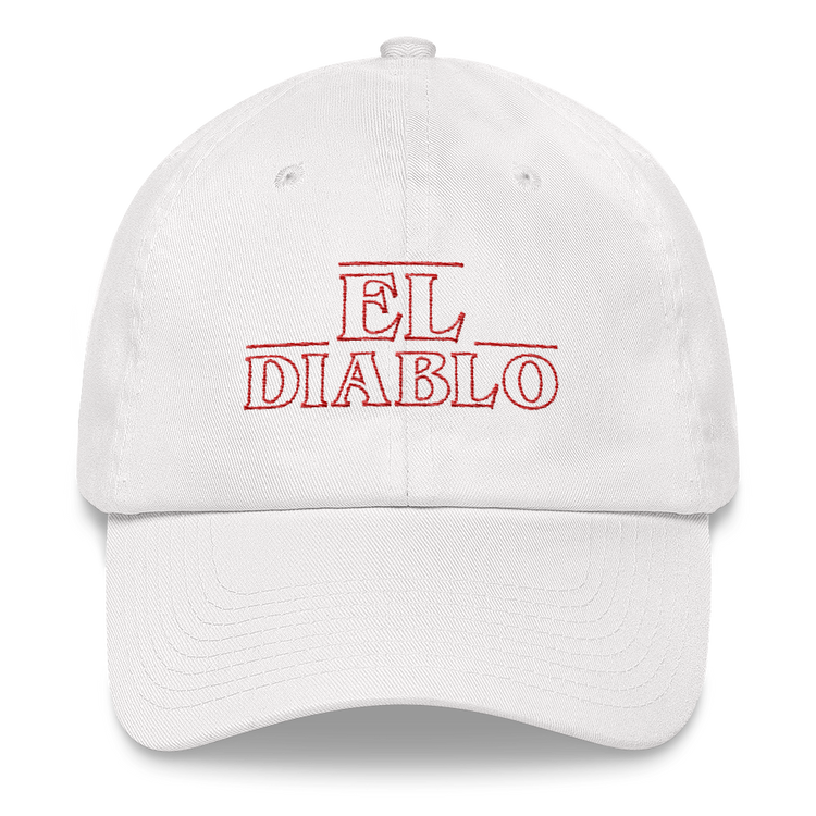El Diablo Dad Hat  - 2020 - DominicanGirlfriend.com - Frases Dominicanas - República Dominicana Lifestyle Graphic T-Shirts Streetwear & Accessories - New York - Bronx - Washington Heights - Miami - Florida - Boca Chica - USA - Dominican Clothing