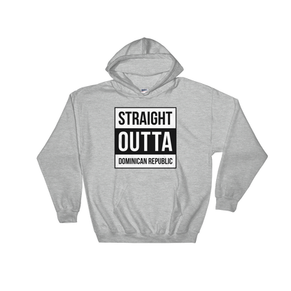 Straight Outta Dominican Republic Unisex Hoodie  - 2020 - DominicanGirlfriend.com - Frases Dominicanas - República Dominicana Lifestyle Graphic T-Shirts Streetwear & Accessories - New York - Bronx - Washington Heights - Miami - Florida - Boca Chica - USA - Dominican Clothing