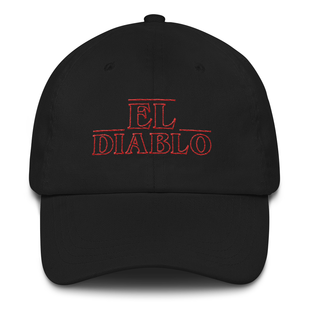 El Diablo Dad Hat  - 2020 - DominicanGirlfriend.com - Frases Dominicanas - República Dominicana Lifestyle Graphic T-Shirts Streetwear & Accessories - New York - Bronx - Washington Heights - Miami - Florida - Boca Chica - USA - Dominican Clothing