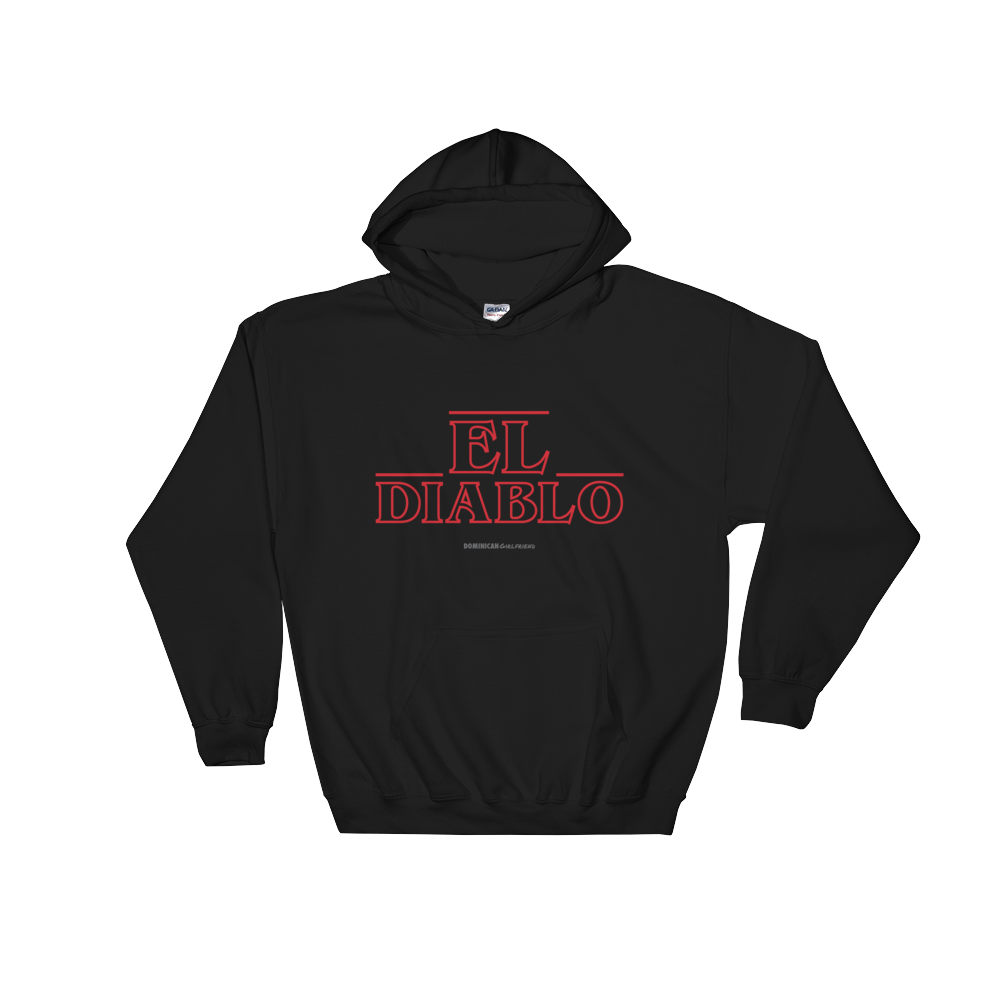 El Diablo Unisex Hoodie  - 2020 - DominicanGirlfriend.com - Frases Dominicanas - República Dominicana Lifestyle Graphic T-Shirts Streetwear & Accessories - New York - Bronx - Washington Heights - Miami - Florida - Boca Chica - USA - Dominican Clothing